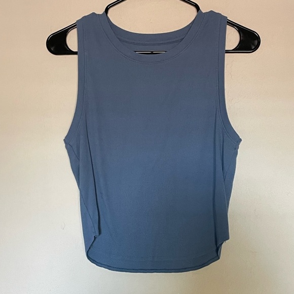 American Eagle Outfitters Dusty Blue Tank Top - Picture 1 of 5